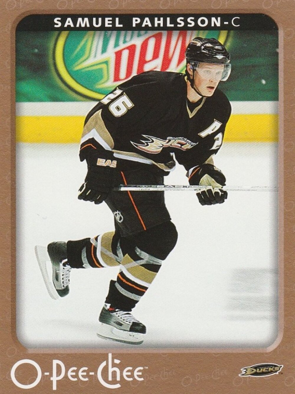Samuel Pahlsson - 2006/2007 O Pee Chee Hockey Card